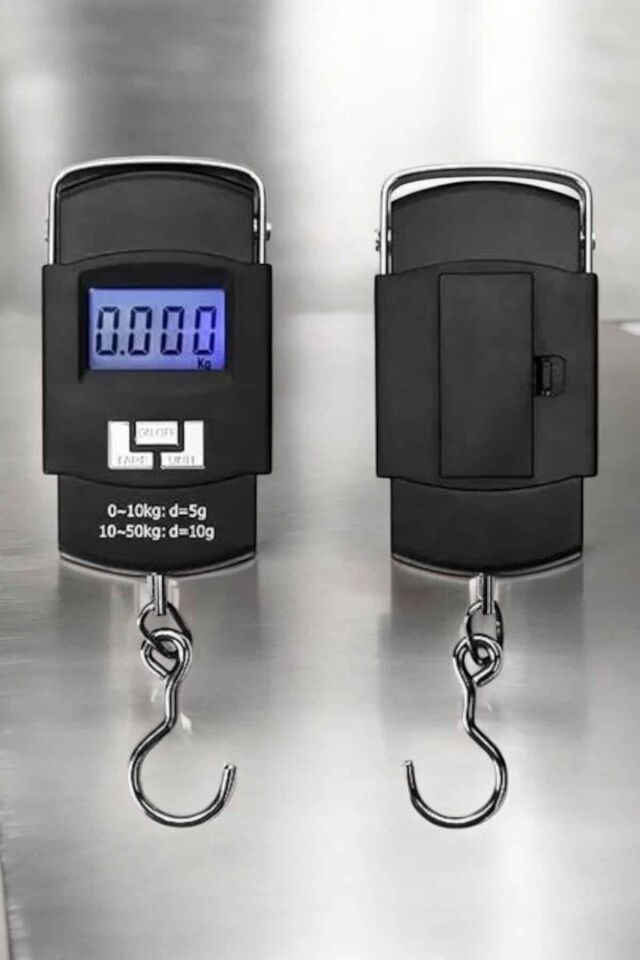 Ağırlık Ölçer 50 Kg El Terazisi El Kantarı Pilli Led Ekran - Lisinya