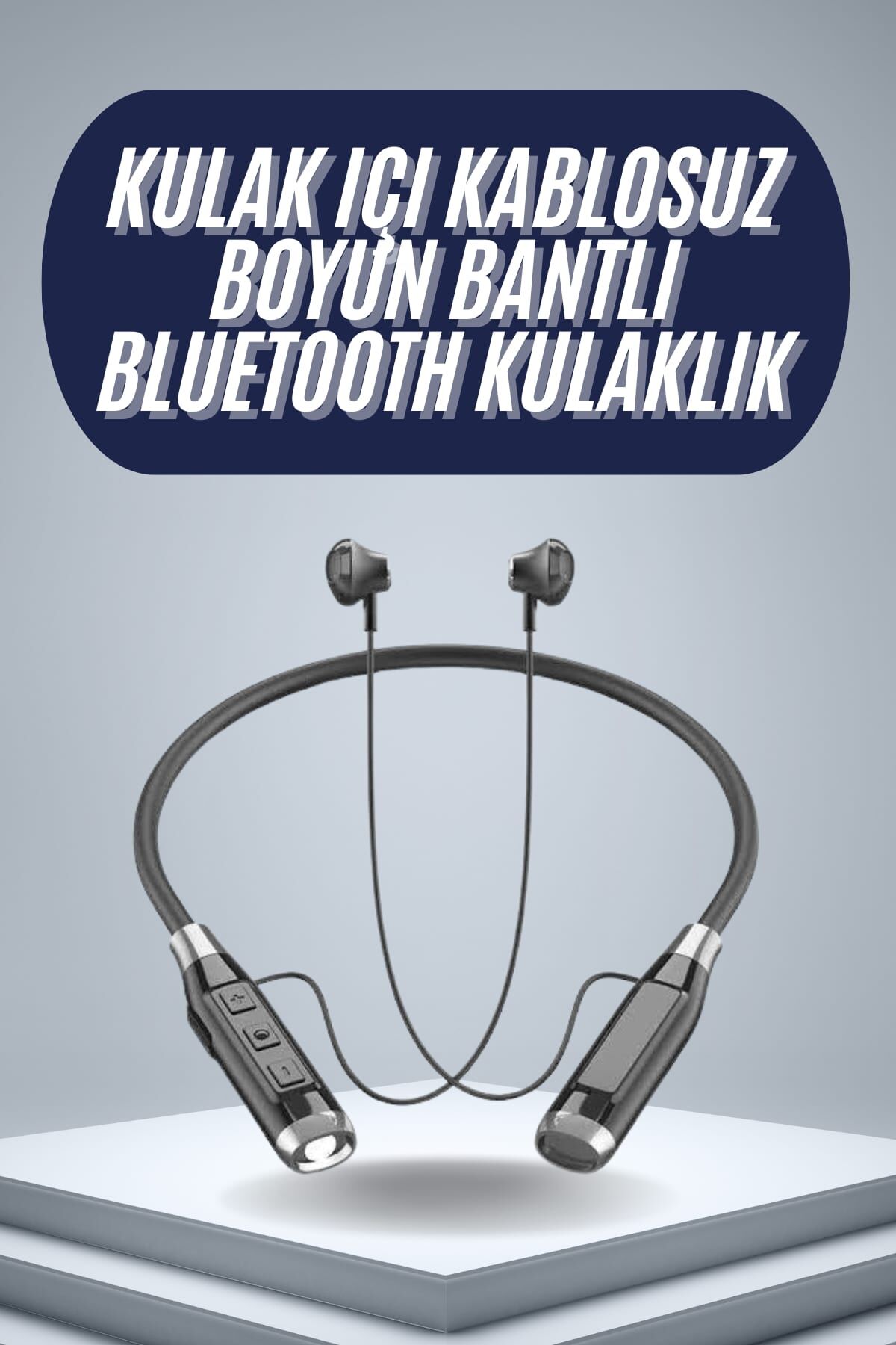 120 Saat Bluetooth Kulaklık Kablolu Boyun Askılı SD Kart Girişli ANC Özellikli
