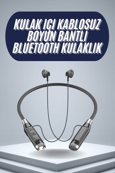 120 Saat Bluetooth Kulaklık Kablolu Boyun Askılı SD Kart Girişli ANC Özellikli