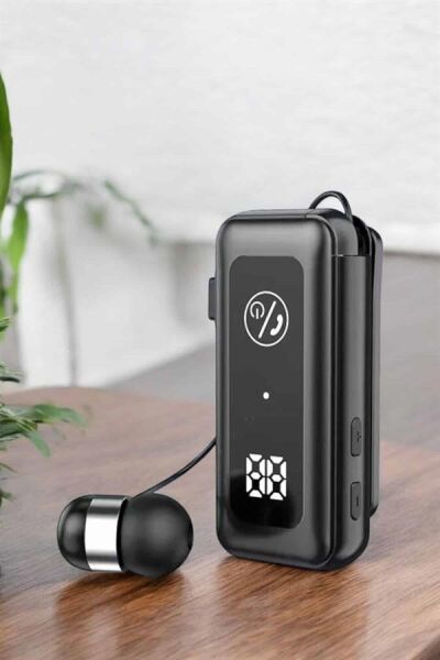Kablolu Bluetooth Kulaklık Kulak İçi Stereo Mikrofonlu Dijital Göstergeli - Lisinya
