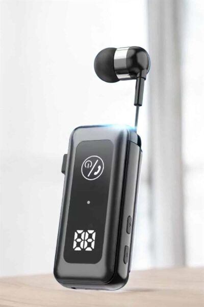 Makaralı Bluetooth Kulaklık Kulak İçi Dijital Göstergeli Yüksek Ses Kaliteli - Lisinya