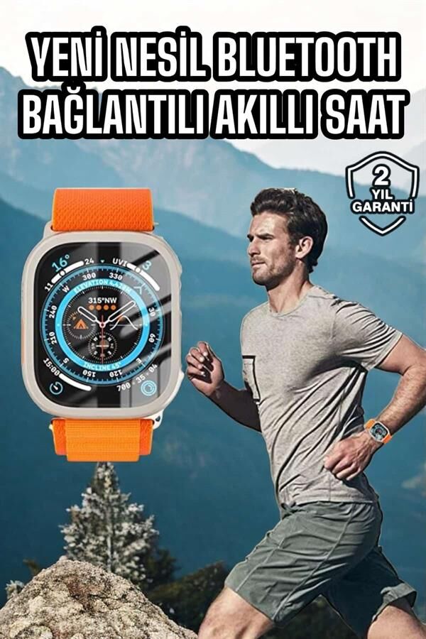 Akıllı Saat Uyku ve Spor Takibi Yeni Nesil Bluetooth Bağlantılı Amoled Ekran - Lisinya