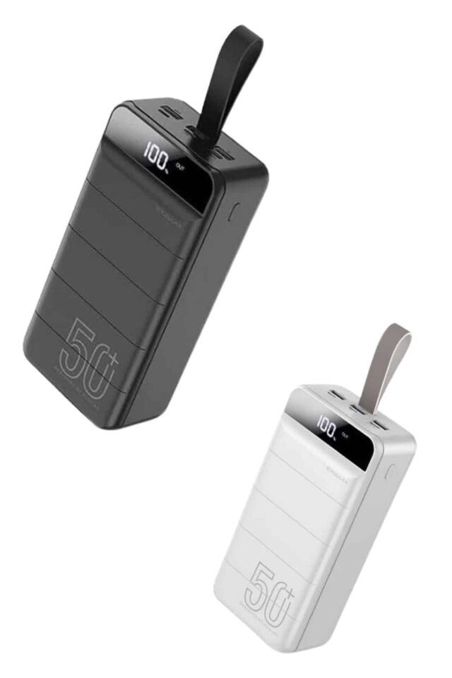 50.000 Mah Powerbank Turbo Hızlı Led Göstergeli Android İOS Uyumlu Taşınabilir Askılı - Lisinya