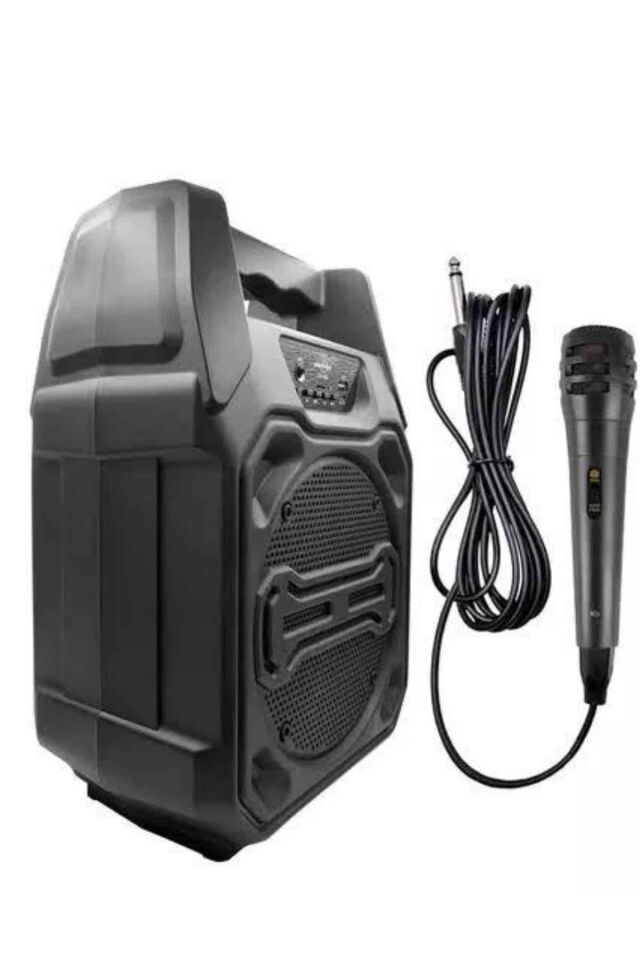 Bluetooth Hoparlör Led Işıklı Taşınabilir Kablosuz Speaker Uzun Pil Ömrü - Lisinya