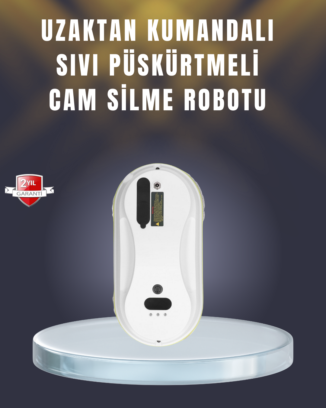 2800 Pa Güçlü Emişli Akıllı Cam Temizleyici Robot - Lisinya