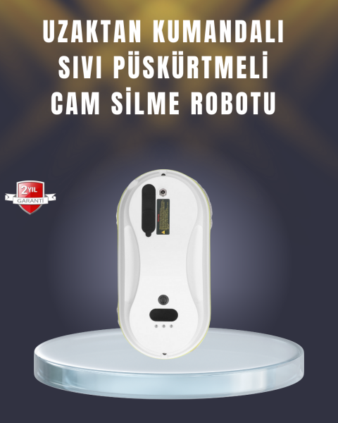 2800 Pa Güçlü Emişli Akıllı Cam Temizleyici Robot - Lisinya