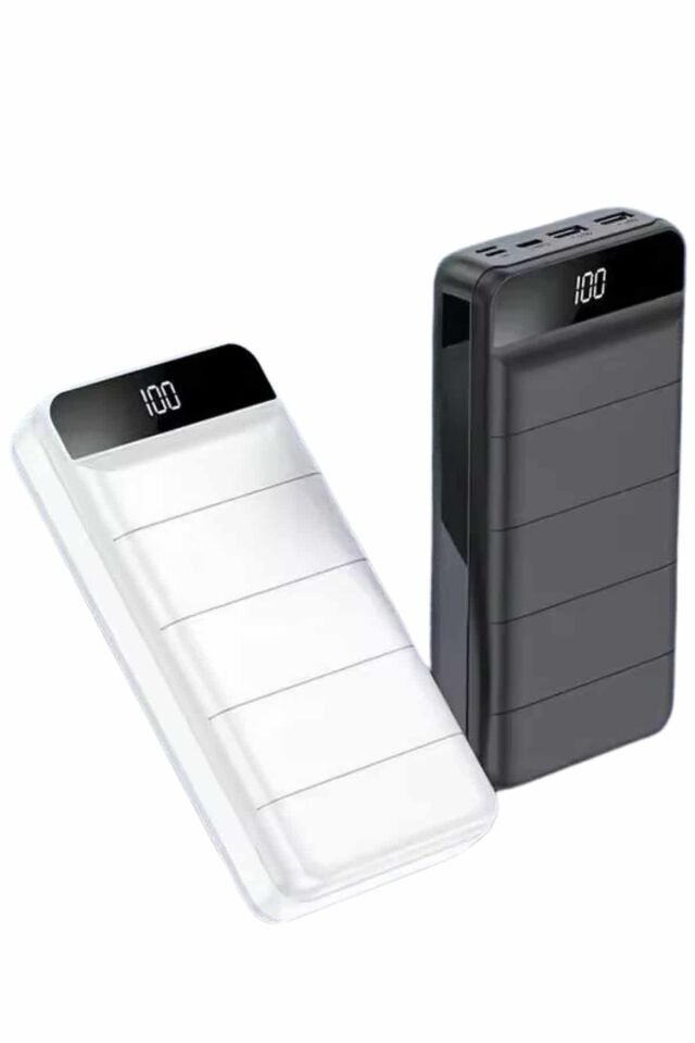 Powerbank 50.000 Mah Dijital Göstergeli Taşınabilir 4 Portlu Hızlı Powerbank - Lisinya