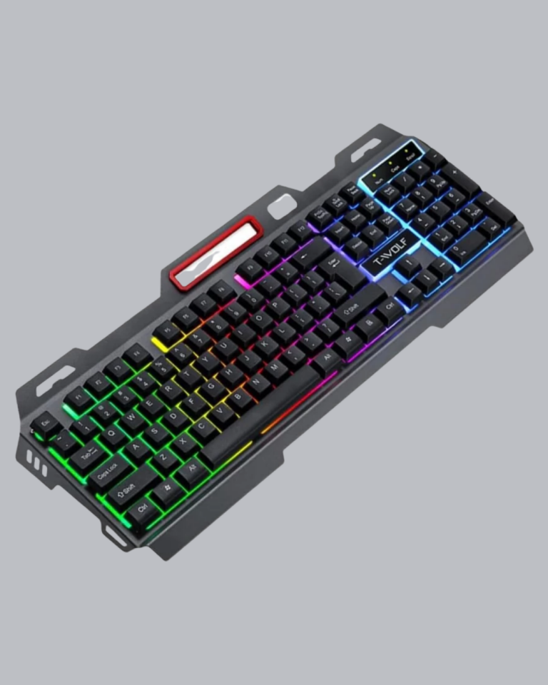 RGB Işıklı Oyuncu Klavye Mouse Seti – Türkçe Q, Ayarlanabilir DPI-YamanHobi