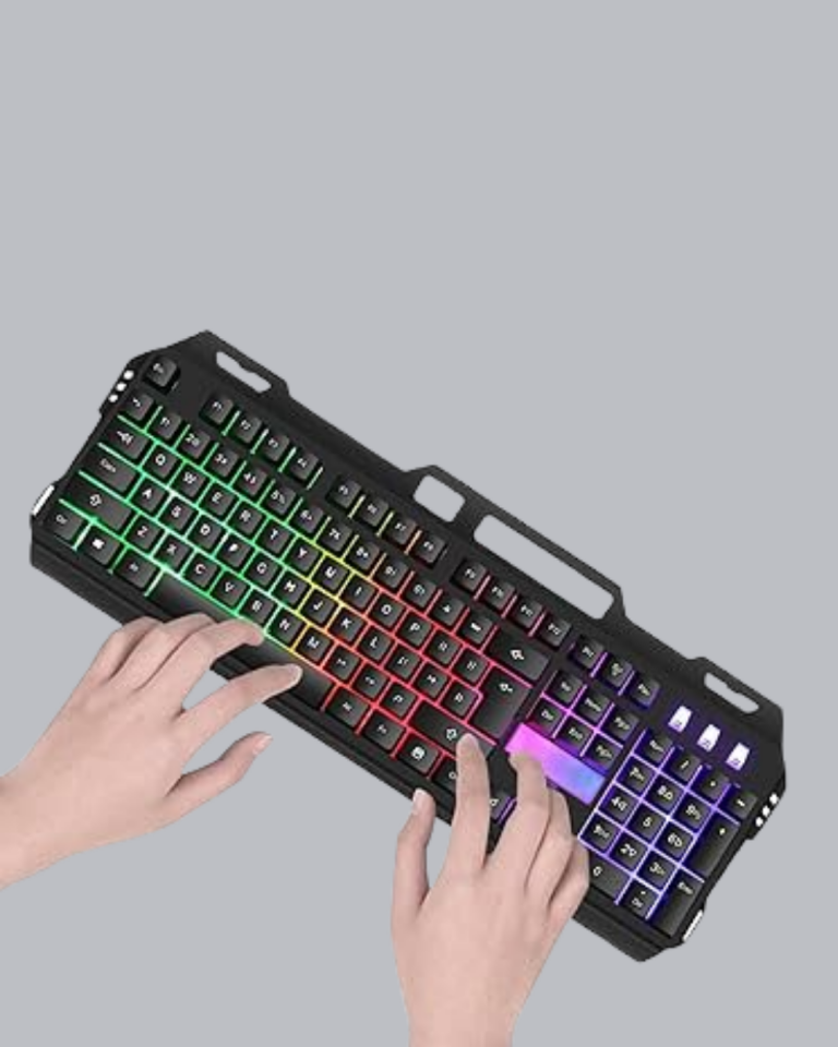 RGB Işıklı Oyuncu Klavye Mouse Seti – Türkçe Q, Ayarlanabilir DPI-YamanHobi