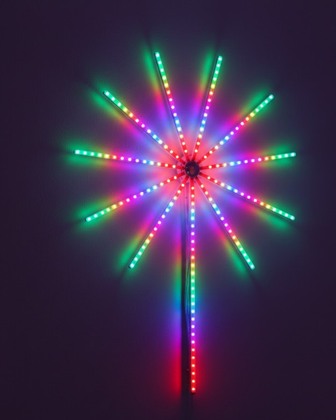 Modüler RGB LED Duvar Işığı Havai Fişek Efektli Uzaktan Kumandalı - Lisinya