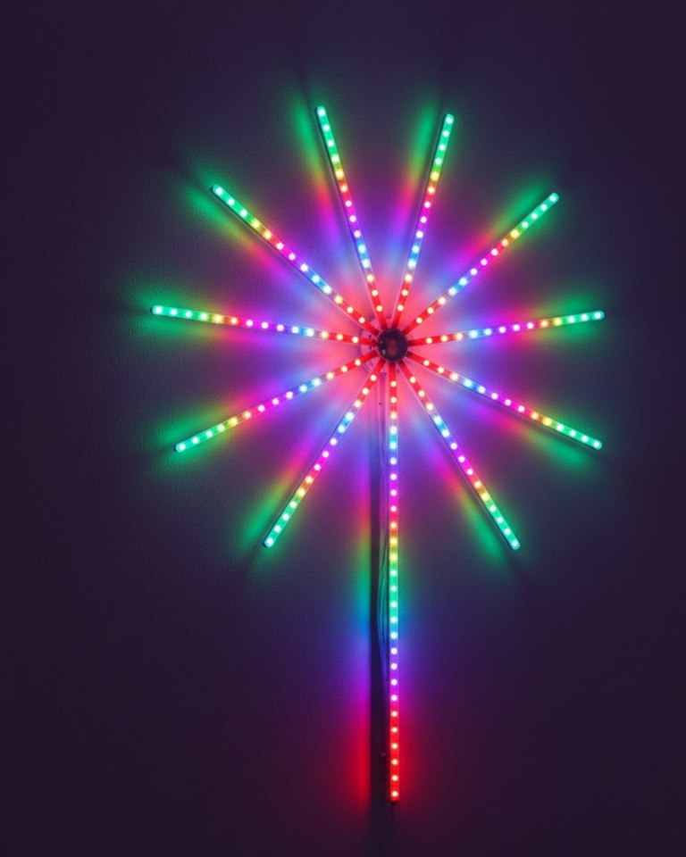 Modüler RGB LED Duvar Işığı Havai Fişek Efektli Uzaktan Kumandalı - Lisinya