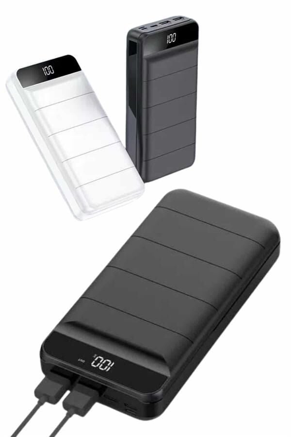 50.000 Mah Powerbank Turbo Hızlı Led Göstergeli Android İOS Uyumlu Taşınabilir Askılı - Lisinya
