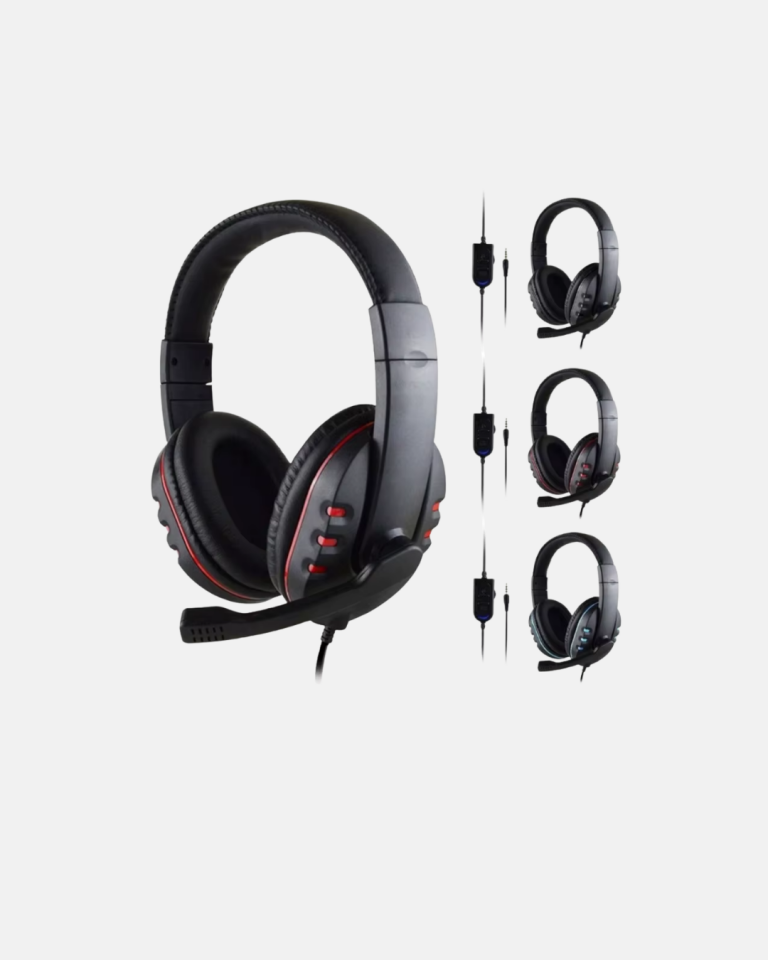 YamanHobi Mikrofonlu Oyuncu Kulaklığı 3.5 mm Stereo Kulaklık Ayarlanabilir Mikrofonlu