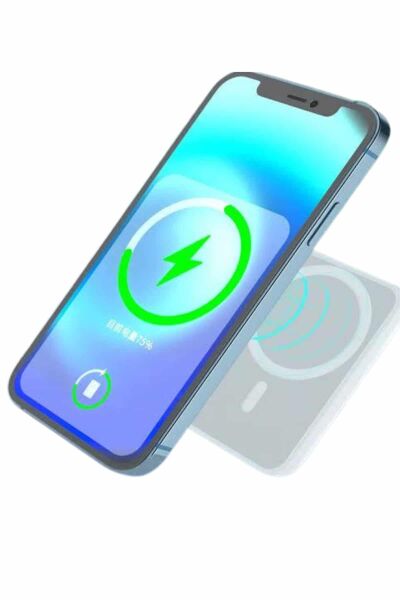 15W MagSafe Uyumlu Manyetik Kablosuz Powerbank 5000 mAh - Lisinya