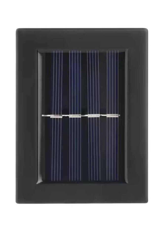 YamanHobi Çift Taraflı Solar Duvar Lambası 2 LED IP65 Siyah