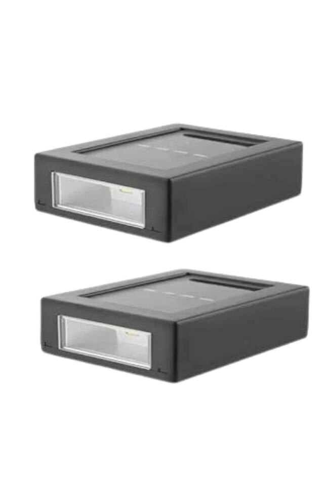 YamanHobi Çift Taraflı Solar Duvar Lambası 2 LED IP65 Siyah