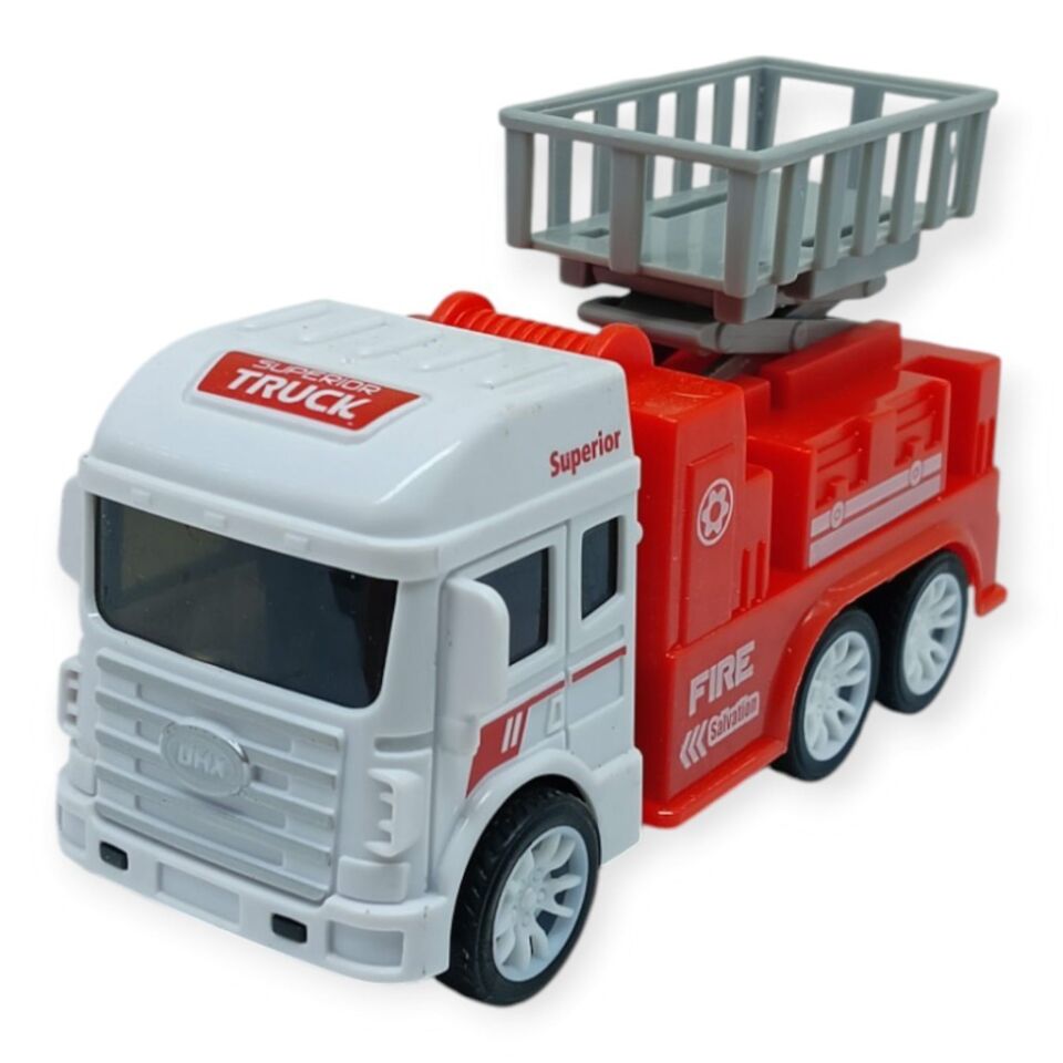 İş Makinaları Serisi - Sürtmeli İtfaiye Aracı 12 cm  - Asansör (Lisinya)