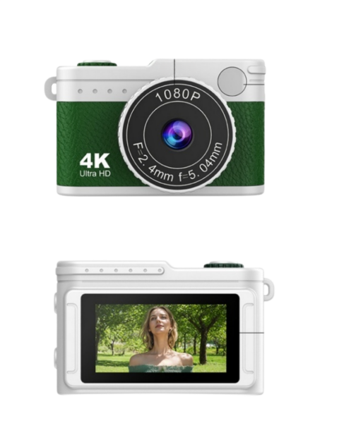 1080P HD Mini Kamera IPS Ekranlı 4K Lens Destekli Taşınabilir Dijital Kamera - Lisinya
