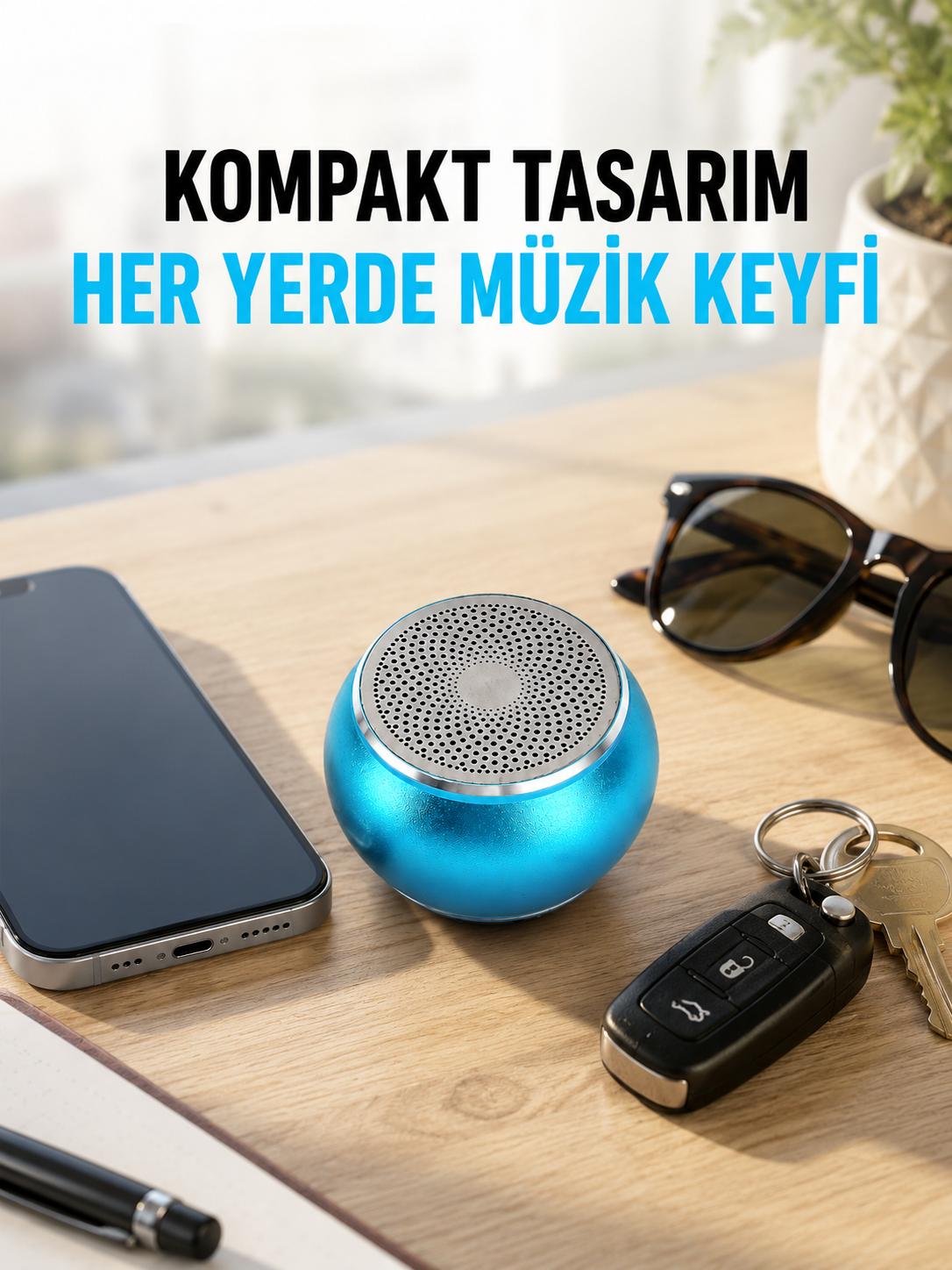 Taşınabilir Bluetooth Hoparlör  Eller Serbest Arama Özellikli Yeni Nesil - Lisinya