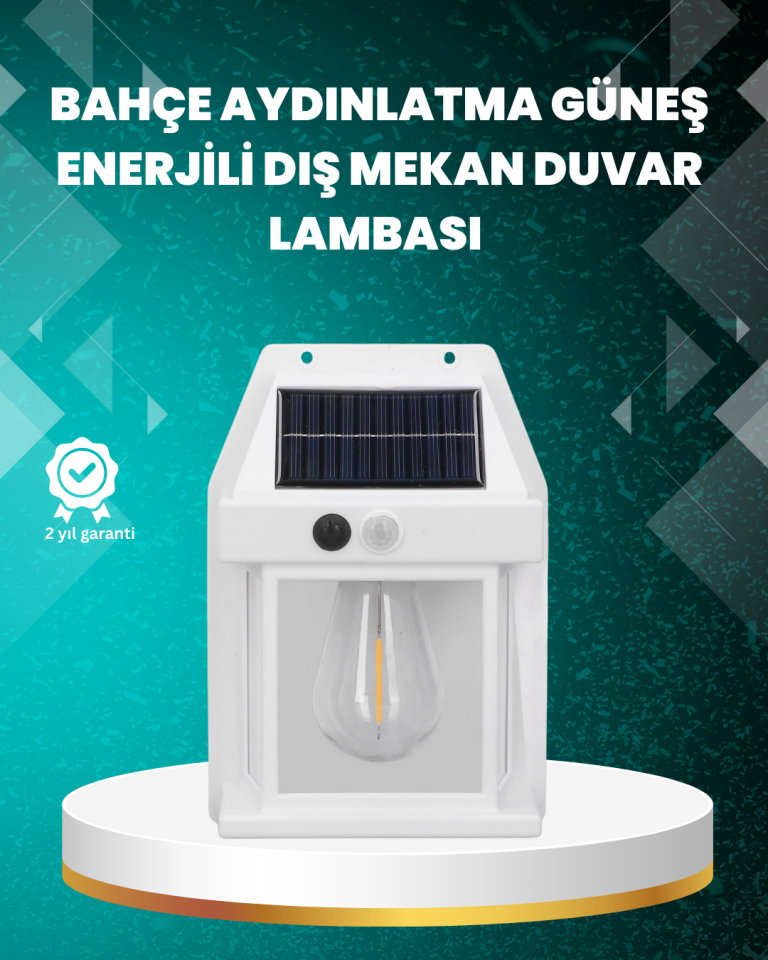 YamanHobi Solar Hareket Sensörlü Duvar Lambası