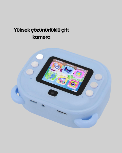 Termal Baskı Teknolojili Anında Fotoğraf Kamerası – 24MP Çift Lens, 32GB Hafıza