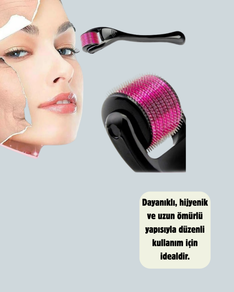 Titanyum Dermaroller 540 İğne Cilt Onarım ve Kolajen Üretim Desteği - Lisinya