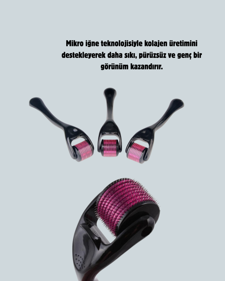 540 İğneli Titanyum Dermaroller Profesyonel Ev Tipi Cilt Yenileme Aparatı - Lisinya
