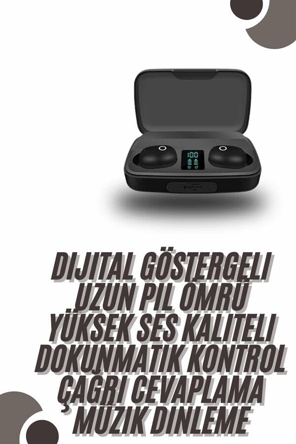TWS Bluetooth Kulaklık 5.0 Bluetooth Bağlantılı Dokunmatik Kontrol Özelliği - Lisinya
