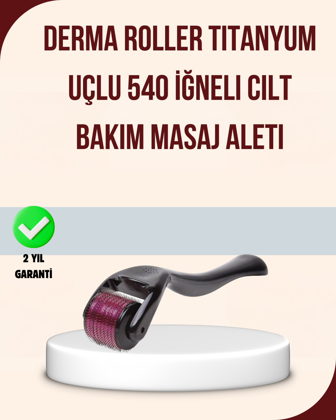 Titanyum Mikro İğneli Dermaroller 1 mm Kırışıklık ve Leke Karşıtı - Lisinya