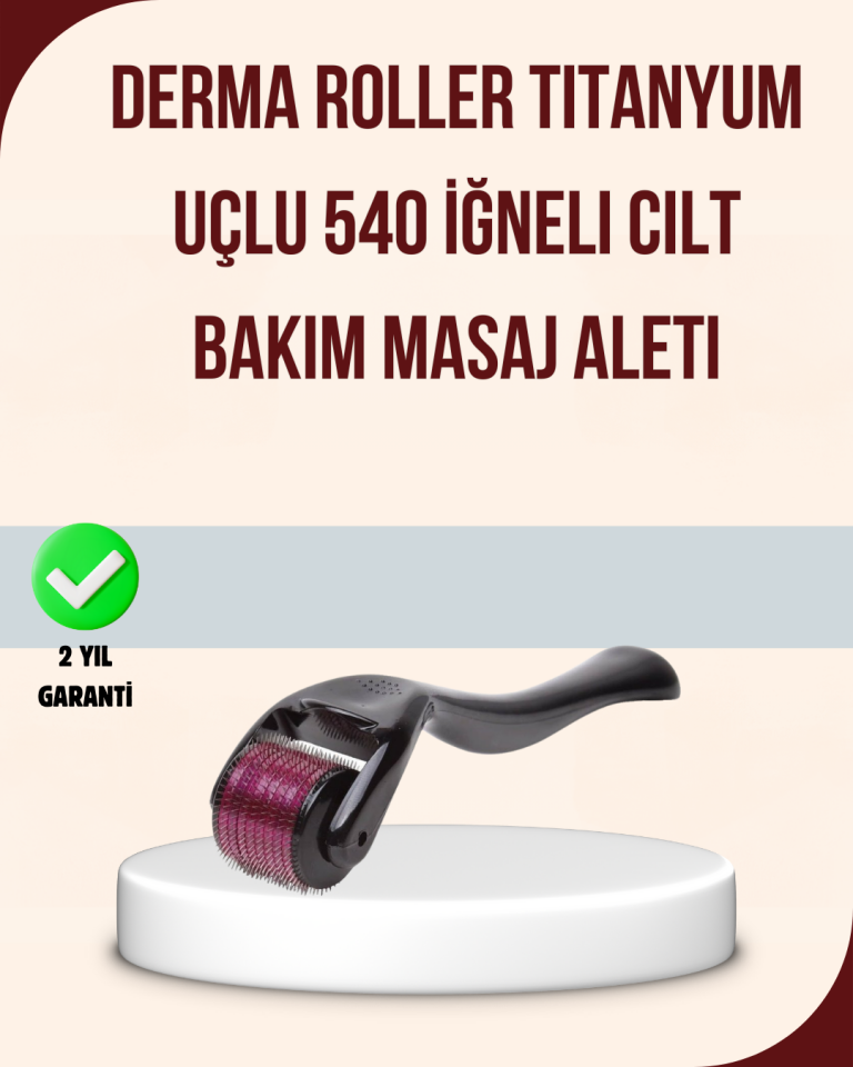 Titanyum Mikro İğneli Dermaroller 1 mm Kırışıklık ve Leke Karşıtı - Lisinya