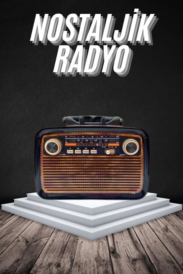 Eskitme Nostalji Tasarımlı Bluetoothlu Nostalji Radyo Ahşap Nostaljik Görünümlü - Lisinya