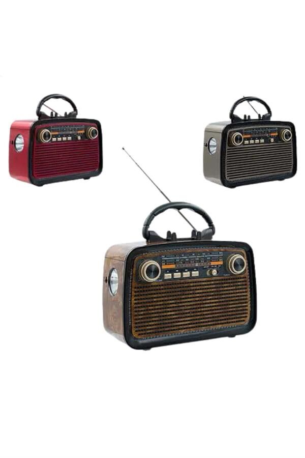 Eskitme Nostalji Tasarımlı Bluetoothlu Nostalji Radyo Ahşap Nostaljik Görünümlü - Lisinya