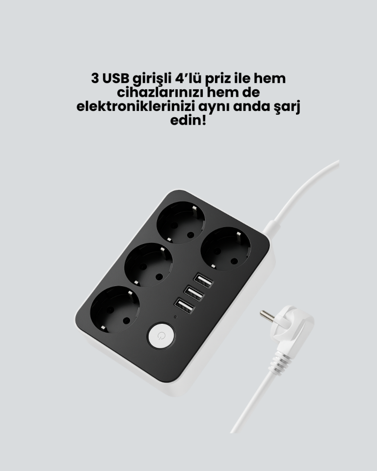 4’lü Priz U314 - Lisinya