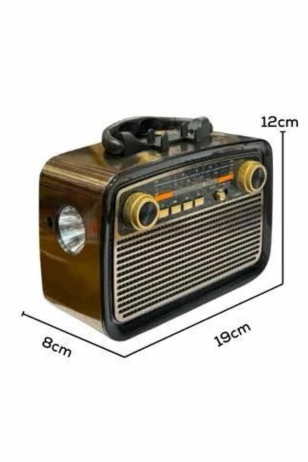 Nostaljik Radyo Bluetooth Bağlantılı Müzik Kutusu Ahşap - Lisinya