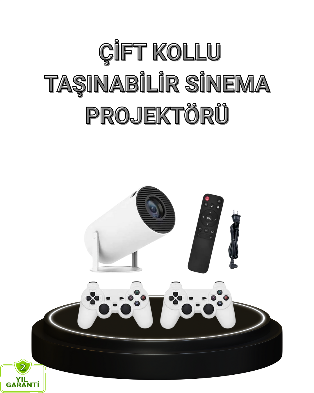 Bluetooth 5.0 ve Wi-Fi 6 Akıllı 4K Projeksiyon - Lisinya