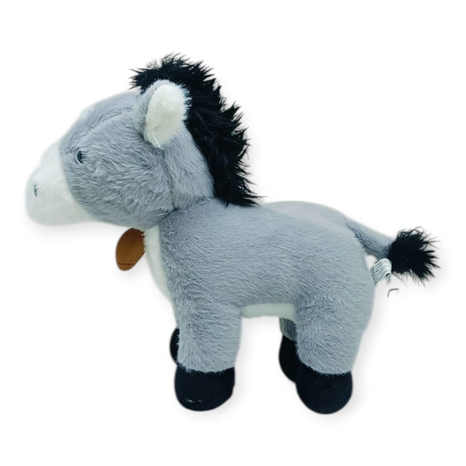 Peluş Hayvanlar Sesli 30 cm At - Gri (Lisinya)