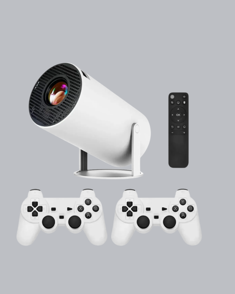 4K Wi-Fi 6 Projeksiyon Cihazı – 10.000+ Oyun Desteği, Kablosuz Bağlantı ve Çoklu Giriş Portları - Lisinya