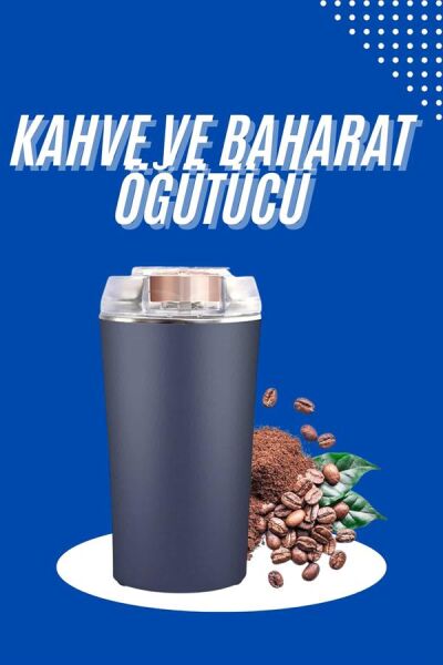 Yeni Nesil Kahve ve Baharat Öğütücü Paslanmaz Çelik Kahve Değirmeni