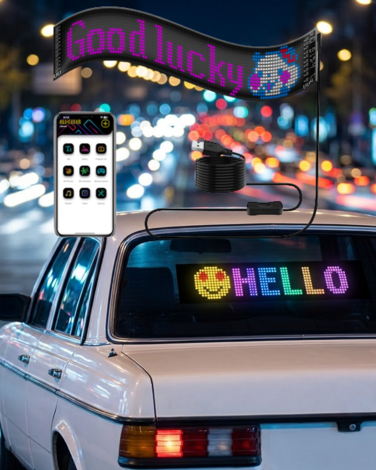 LED Matrix Panel RGB Yazı Yazma Animasyonlu Telefon Kontrollü Akıllı Ekran - Lisinya