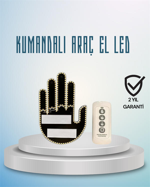 Aracınız İçin Eğlenceli ve Güvenli İletişim: LED Jest Lambası, Uzaktan Kumandalı, Kolay Montaj - Lisinya