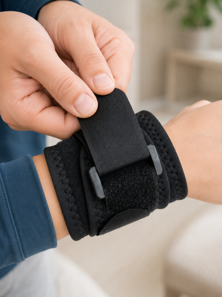 Cırtlı Bilek Destek Bandı Ayarlanabilir Spor ve Günlük Kullanım Bilekliği - Lisinya
