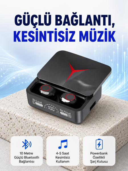 Ergonomik Tasarımlı Kablosuz Bluetooth Kulaklık – Yüksek Ses Performansı Yeni Nesil - Lisinya