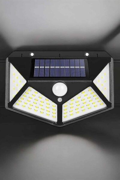 Güneş Enerjili Bahçe Aydınlatma Lambası Solar 100 Led Lamba - Lisinya