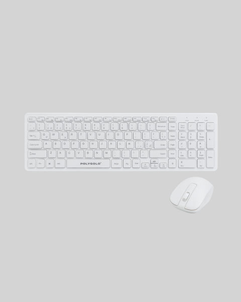 Ergonomik Kablosuz Klavye Mouse Takımı - Tam Boy, Sessiz ve Güvenilir