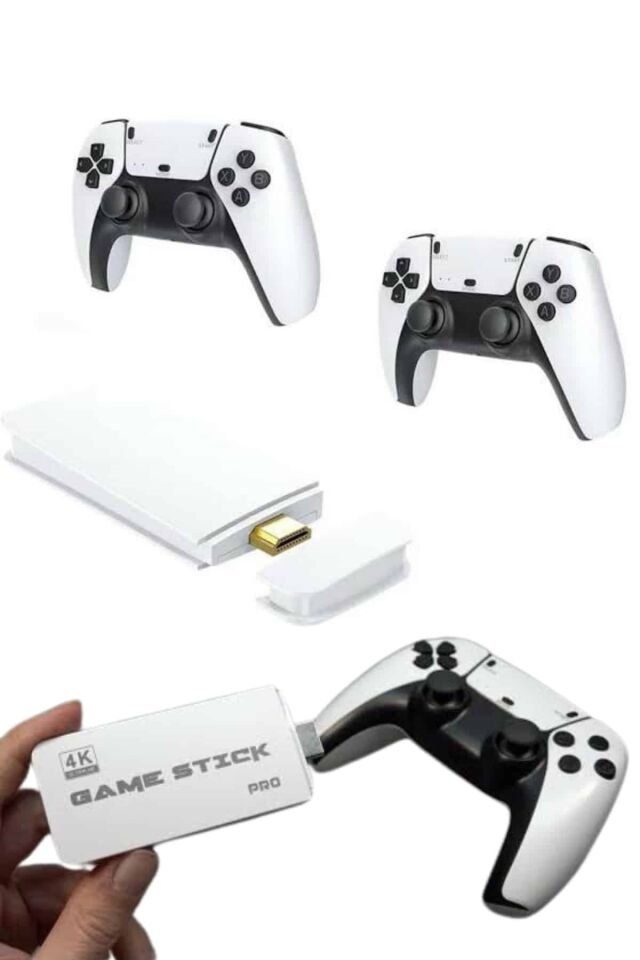 yeni nesil 3D 4K 2000 Oyunlu Game Stick Oyun Konsolu Çift Konsol - Lisinya
