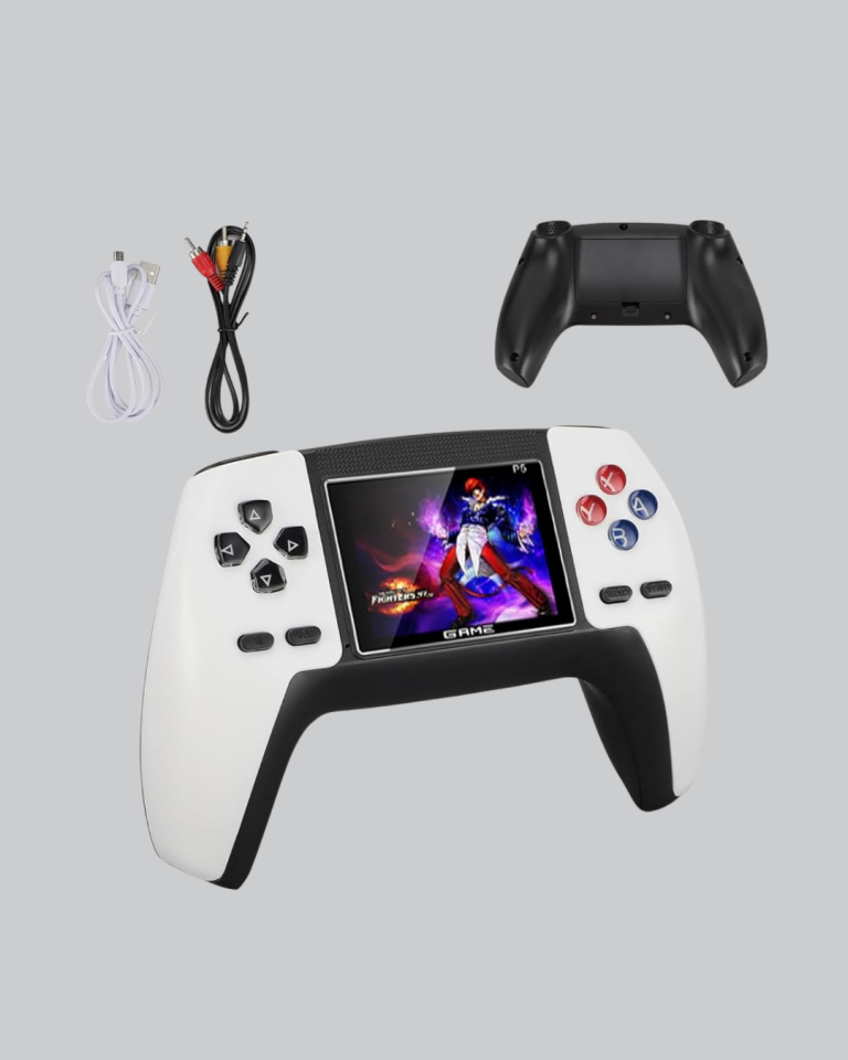 520 Klasik Oyunlu P5™ ControllerView Retro Konsol – Şarjlı,  Ergonomik Tasarım