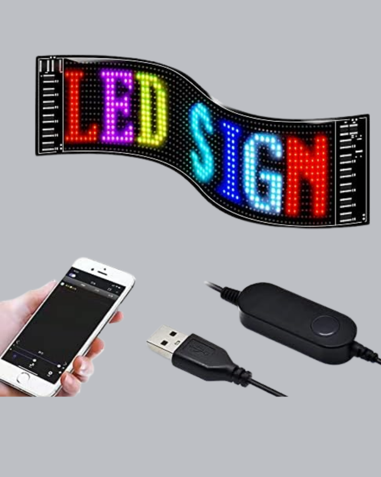 RGB LED Panel – Mobil Uyumlu, Yazı ve GIF Destekli, USB Bağlantılı Dekoratif Ekran - Lisinya