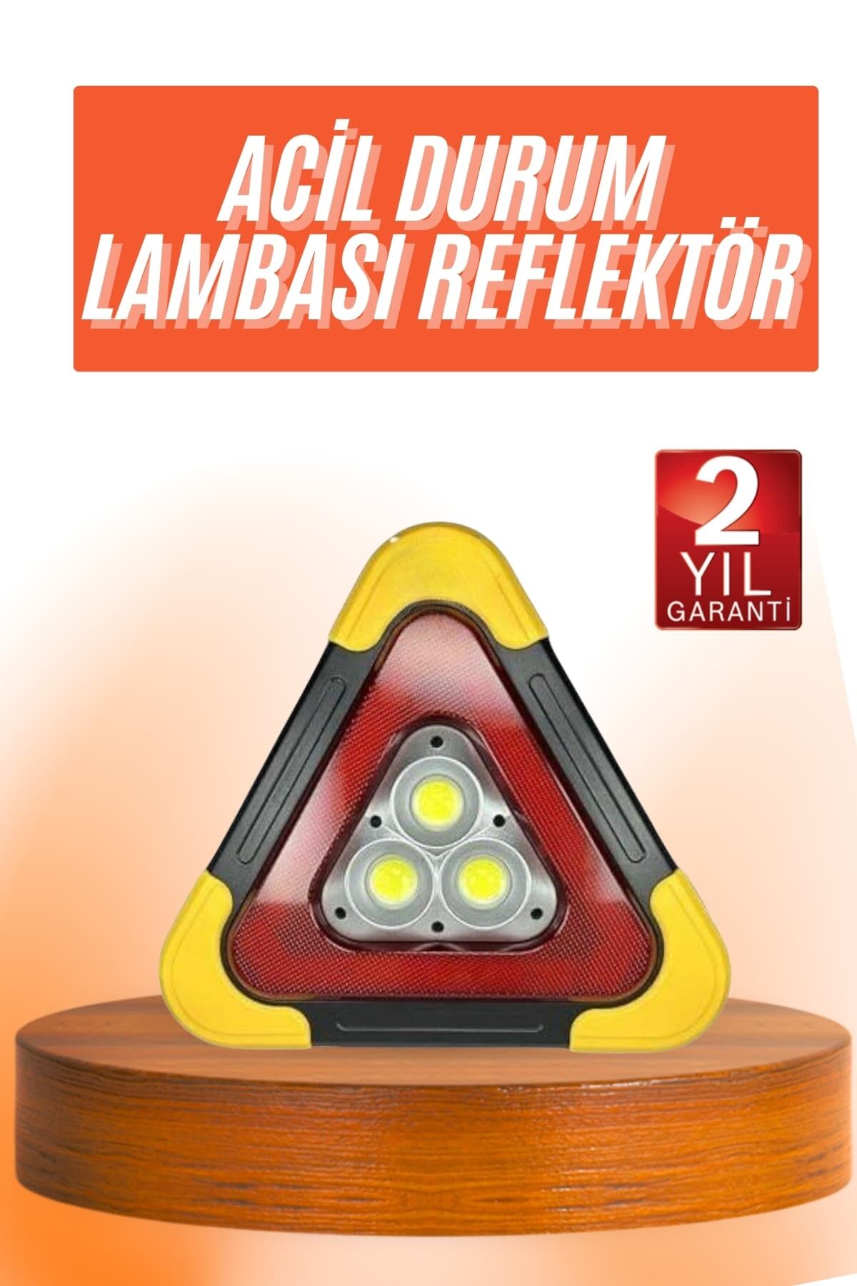 Reflektör Güneş Enerjili Taşınabilir Portatif Acil Güvenlik Işığı Araba Acil Uyarı Işığı - Lisinya