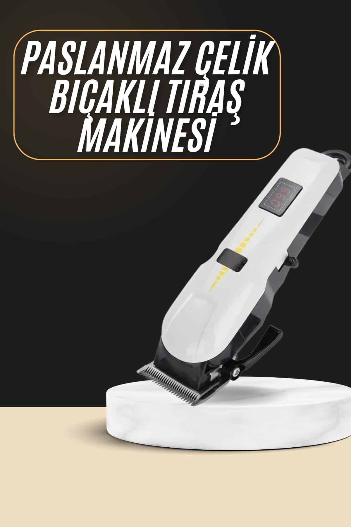 2025 Model Şarjlı Dijital Saç Sakal Tıraş Makinesi Islak Kuru Kullanıma Uygun - Lisinya