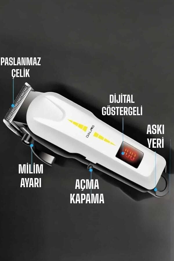 Tıraş Makinesi Uzun Ömürlü Batarya, Keskin Bıçaklar ve Profesyonel - Lisinya